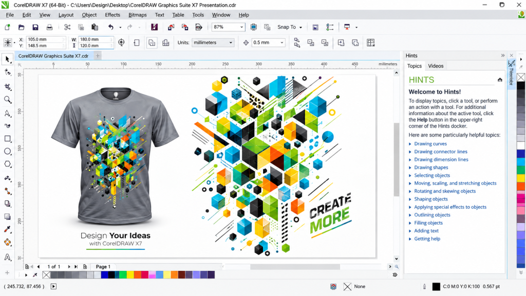 Números de serie y códigos de activación de CorelDRAW X7