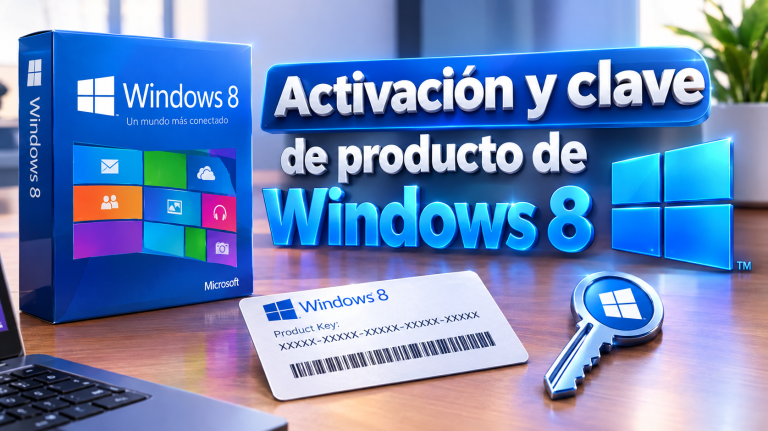 Activación y clave de producto de Windows 8